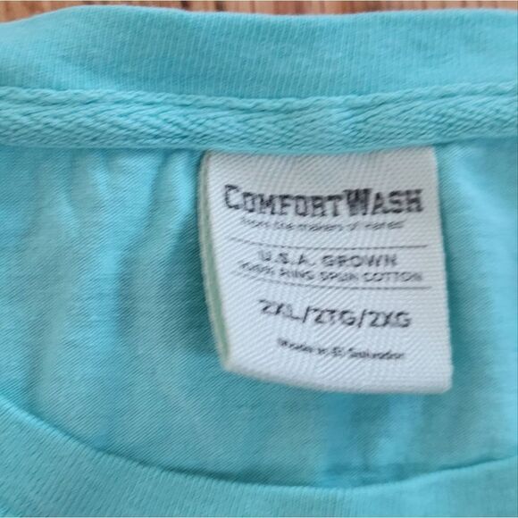 NWOT Men's Hanes® ComfortWash Garment-Dyed Tee 2XL - Picture 2 of 4